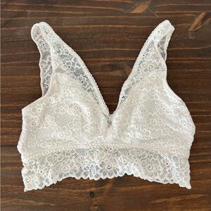 Cream Lace Bralette
